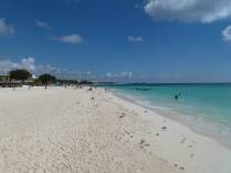 O litoral caribenho de Playa del Carmen, no sul do México